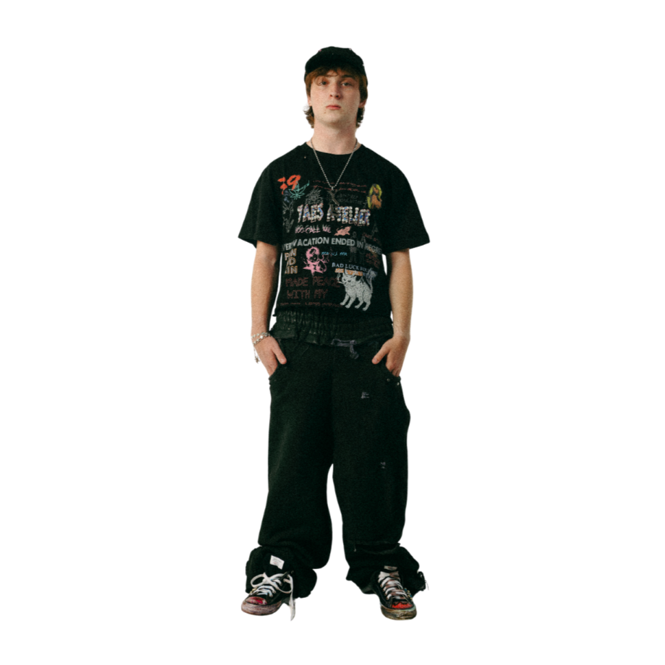 Tattoo Tea Shirt, Black